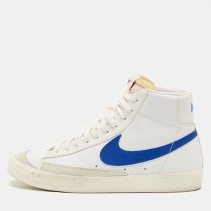 Nike X Sacai Blazer Mid Size 45 White Leather And Suede 77 Vintage Racer High